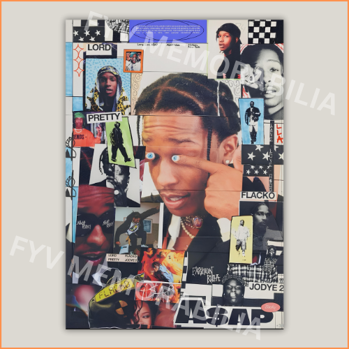 ASAP Rocky Poster Wall Art Design Hip Hop Rap