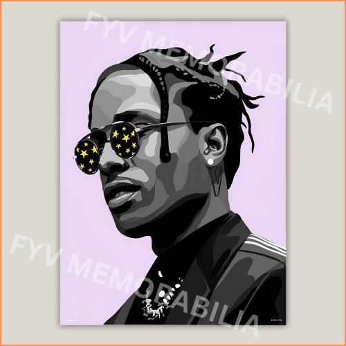 ASAP Rocky Poster Wall Art Design Hip Hop Rap