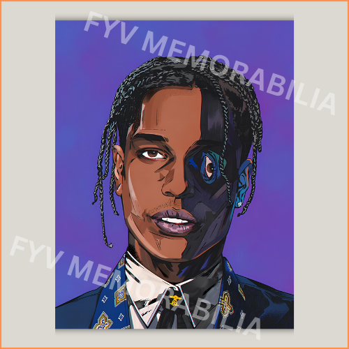 ASAP Rocky Poster Wall Art Design Hip Hop Rap