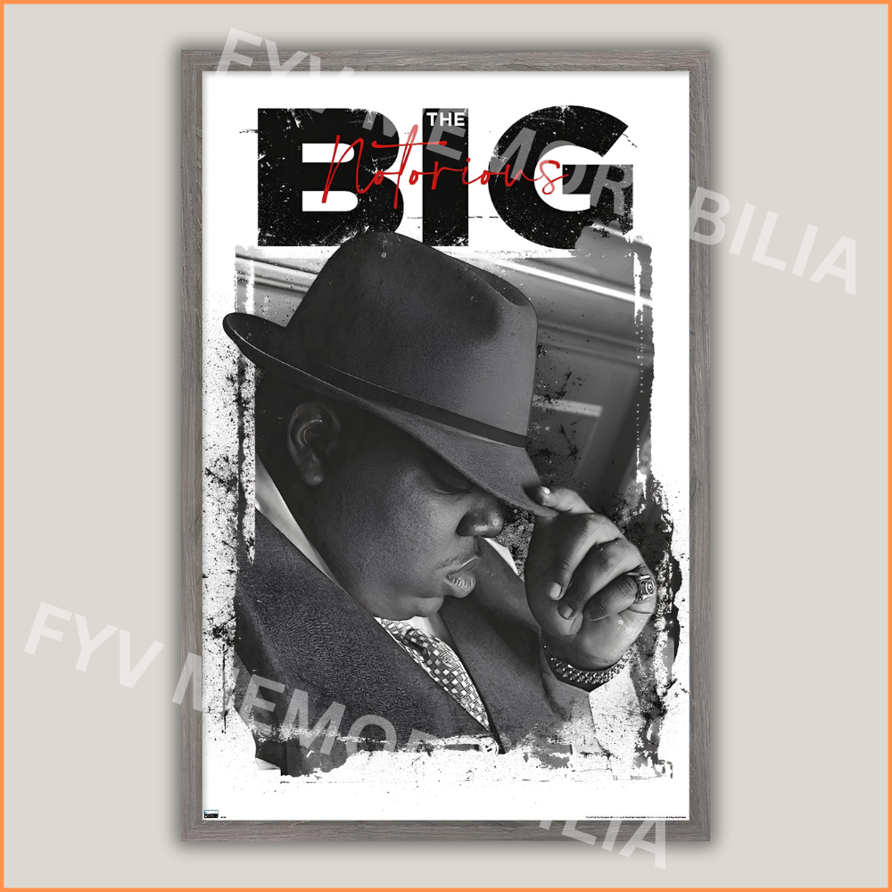 Biggie The Notorious B.I.G. Poster Wall Art Design Hip Hop Rap