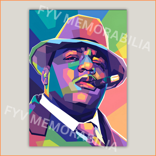 Biggie Poster Wall Art Design Hip Hop Rap