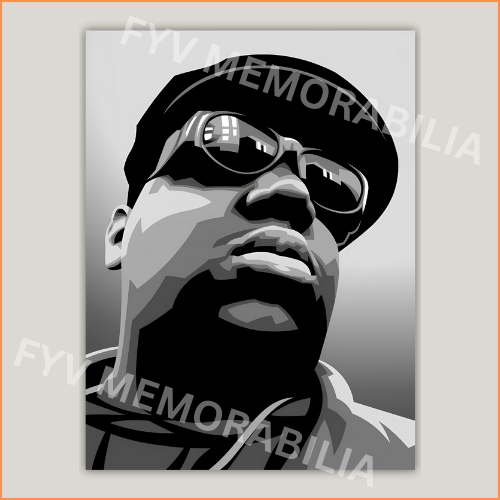 Biggie Poster Wall Art Design Hip Hop Rap