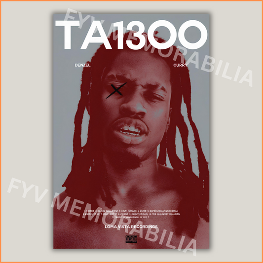 Denzel Curry TABOO Poster Wall Art Design Hip Hop Rap