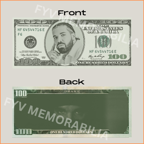 Drake Custom Cash Design Digital File Download Printable