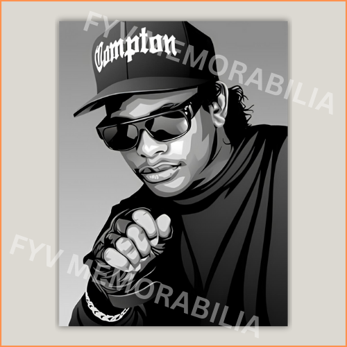 Eazy E Poster Wall Art Design Hip Hop Rap