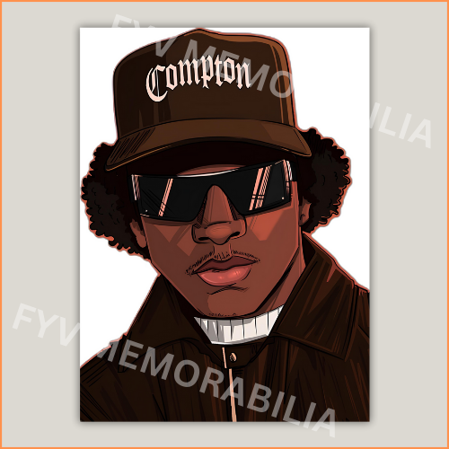 Eazy E Poster Wall Art Design Hip Hop Rap