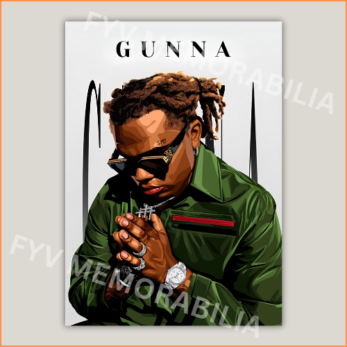 Gunna Poster Wall Art Design Hip Hop Rap