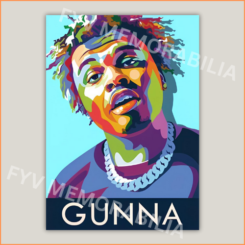 Gunna Poster Wall Art Design Hip Hop Rap