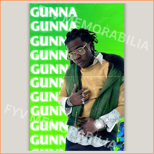 Gunna Poster Wall Art Design Hip Hop Rap