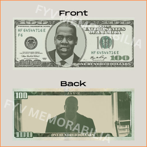 Jay Z Custom Cash Design Digital File Download Printable