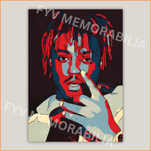 Juice WRLD Poster Wall Art Design Hip Hop Rap