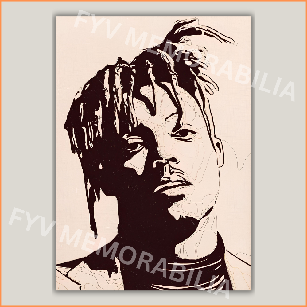 Juice WRLD Poster Wall Art Design Hip Hop Rap