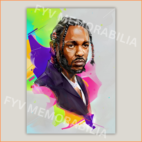 Kendrick Lamar Poster Wall Art Design Hip Hop Rap