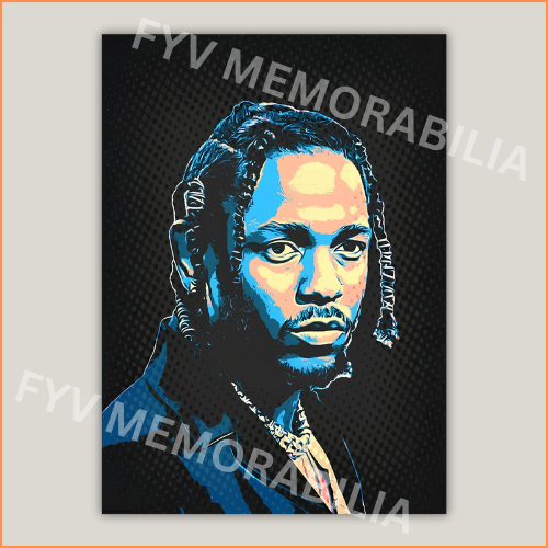 Kendrick Lamar Poster Wall Art Design Hip Hop Rap