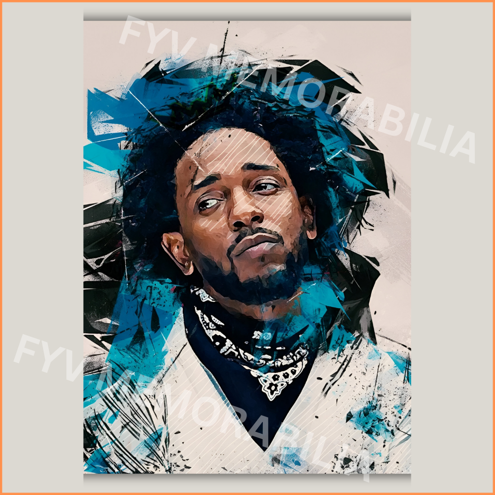 Kendrick Lamar Poster Wall Art Design Hip Hop Rap