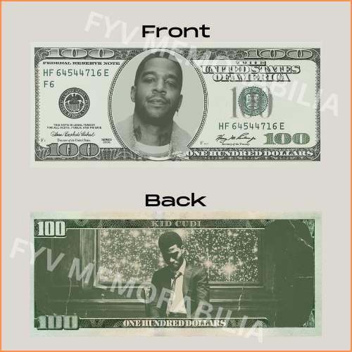 Kid Cudi Custom Cash Design Digital File Download Printable