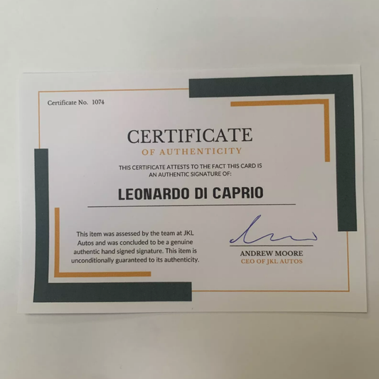 Leonardo Di Caprio Authentic Hand Signed Autograph + COA