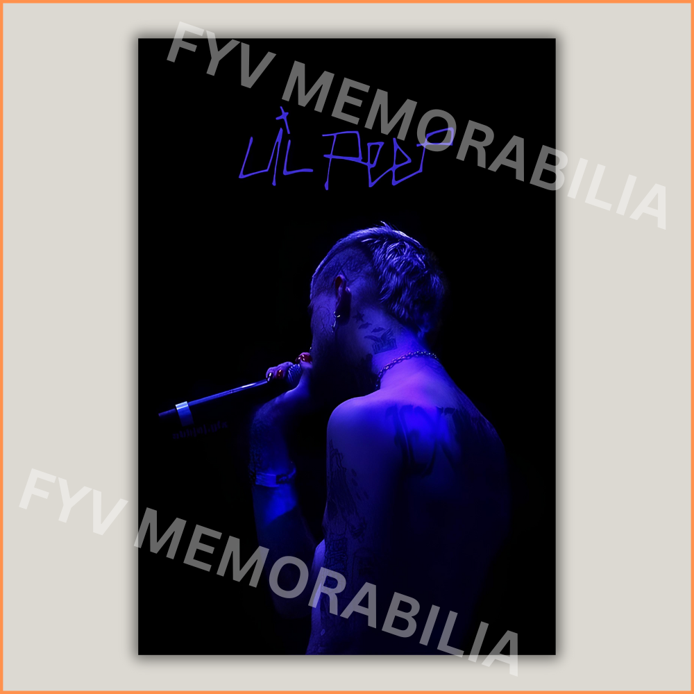 Lil Peep Poster Wall Art Design Hip Hop Rap