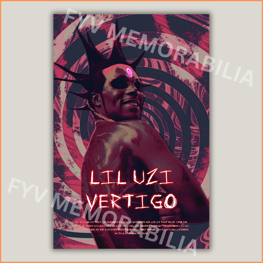 Lil Uzi Vert Poster Wall Art Design Hip Hop Rap