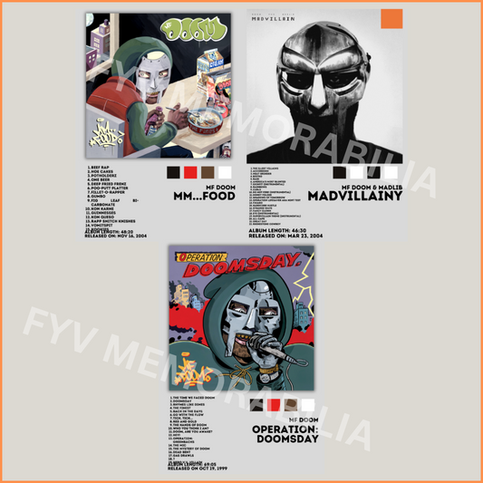 MF DOOM Lot of 3 Album Poster Wall Art Design Hip Hop Rap