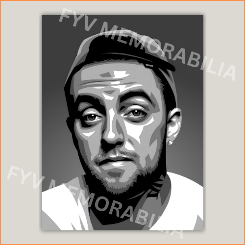 Mac Miller Poster Wall Art Design Hip Hop Rap