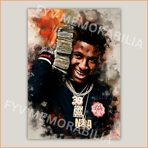 NBA YoungBoy Poster Wall Art Design Hip Hop Rap