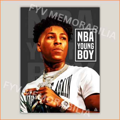 NBA YoungBoy Poster Wall Art Design Hip Hop Rap