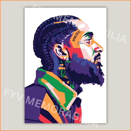 Nipsey Hussle Poster Wall Art Design Hip Hop Rap