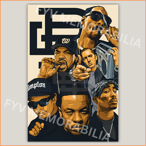 Hip Hop Old Head Poster Wall Art Design