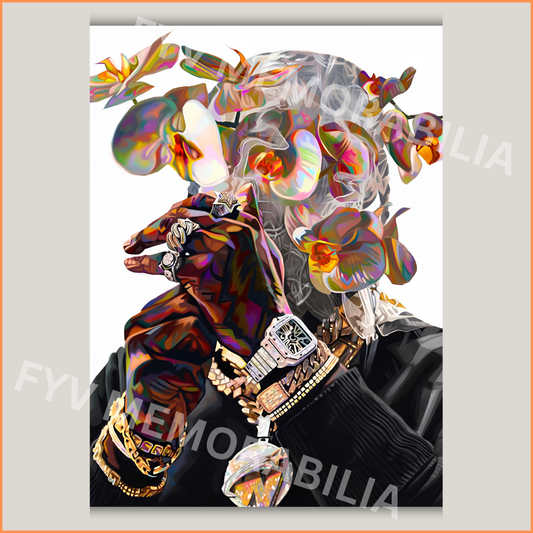 Pop Smoke Poster Wall Art Design Hip Hop Rap