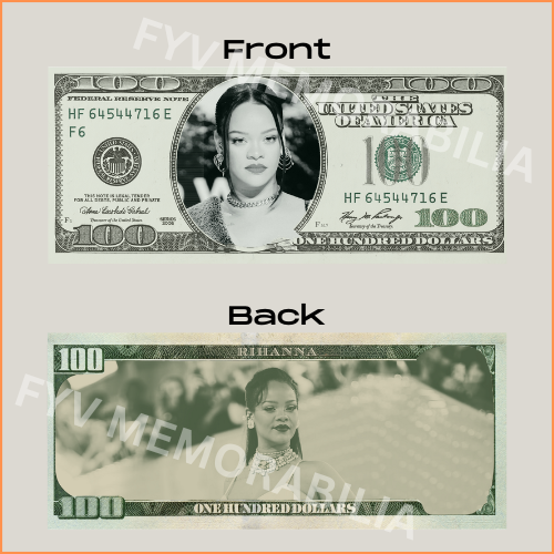 Rihanna Custom Cash Design Digital File Download Printable