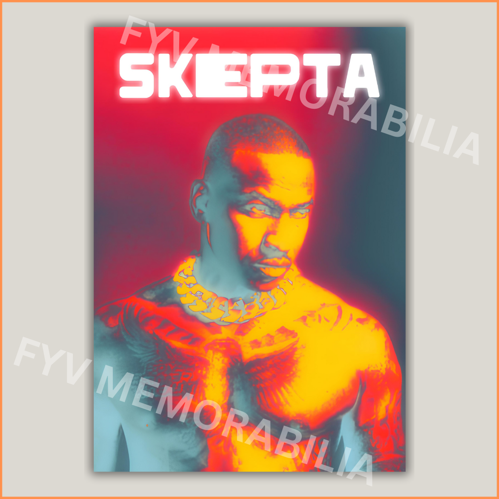 Skepta Poster Wall Art Design Hip Hop Rap