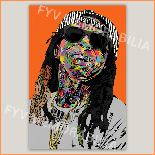 Lil Wayne Poster Wall Art Design Hip Hop Rap