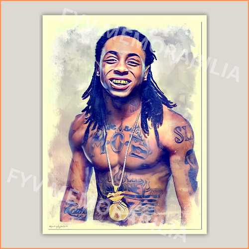 Lil Wayne Poster Wall Art Design Hip Hop Rap