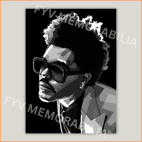 The Weeknd Poster Wall Art Design Hip Hop Rap